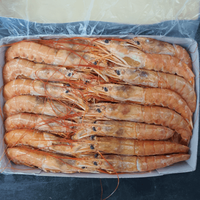 Crevettes Whole Cooked 1kg FROZEN