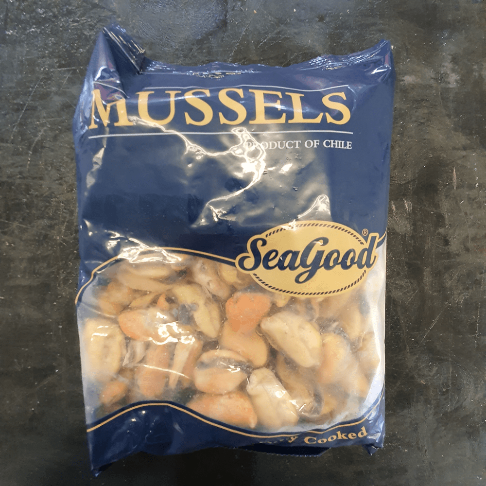 Mussel Meat Cooked 1kg FROZEN The Stickleback Fish Company Ltd