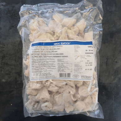 Squid Dusted with Tentacles 20/30 1kg FROZEN