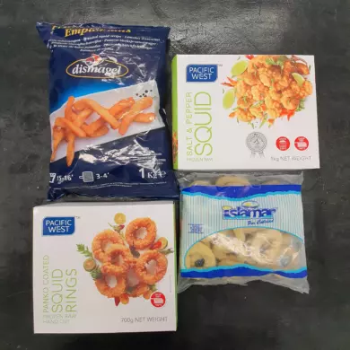 Squid Coated Rings/Chunks/Strips FROZEN