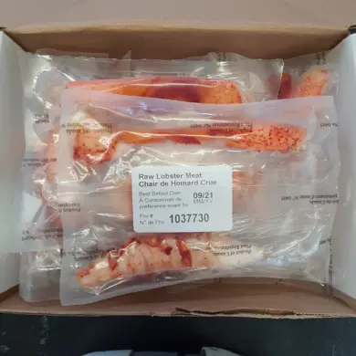 Lobster Meat Raw Tail & Claw 113-142g 2kg BOX FROZEN