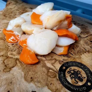Scallop Meat Roe On XL 16/18 2kg